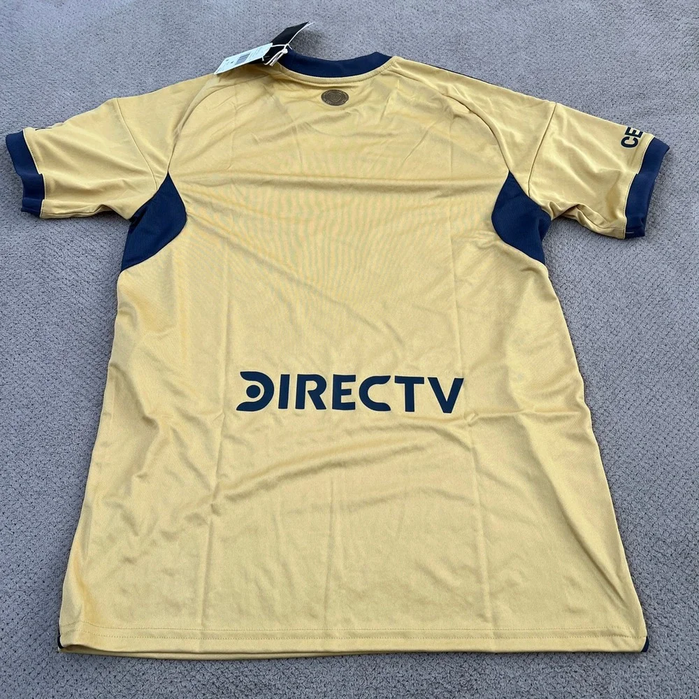 Adidas Boca Juniors 2025-26‎ Away Jersey Pyrite Navy JJ4281 Mens Size Medium